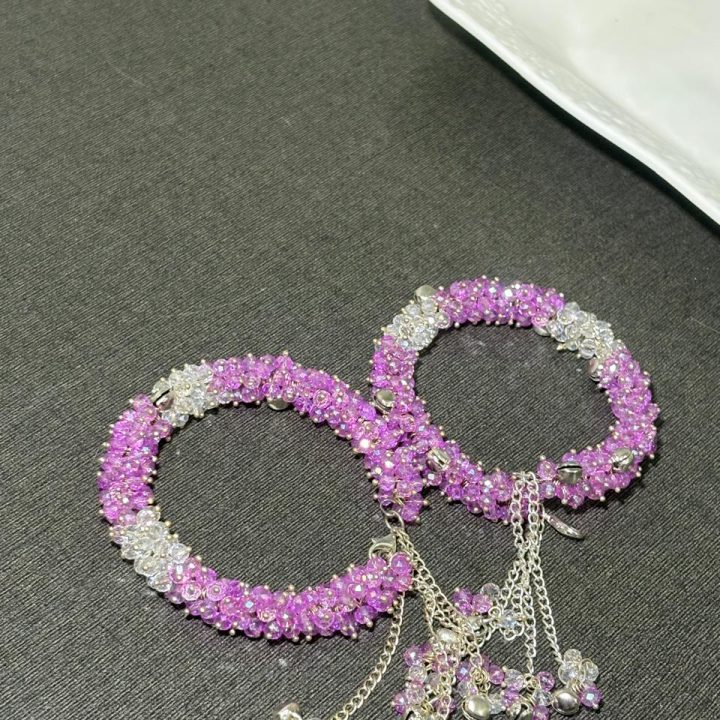 The Orchid Charm Bangle