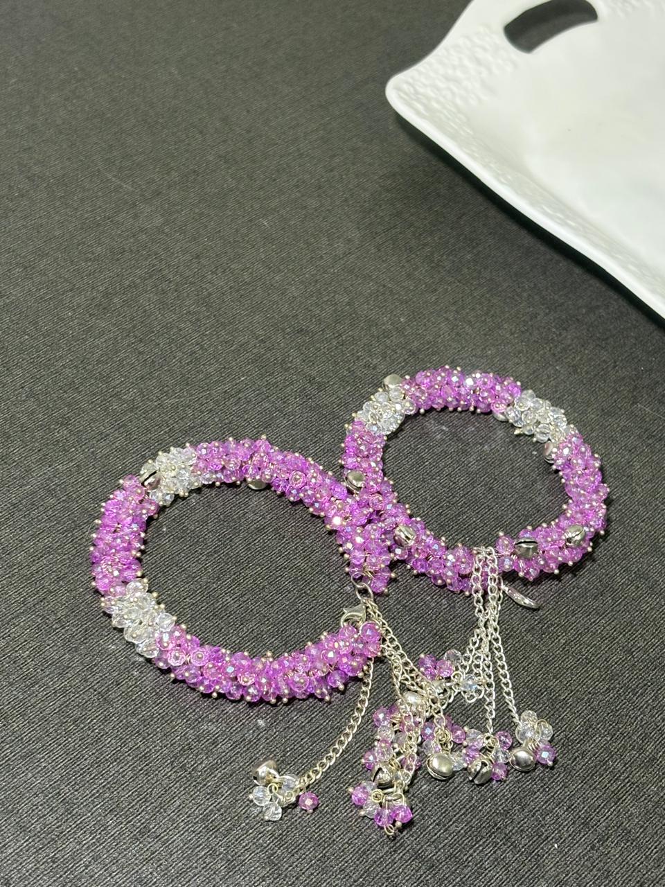 The Orchid Charm Bangle